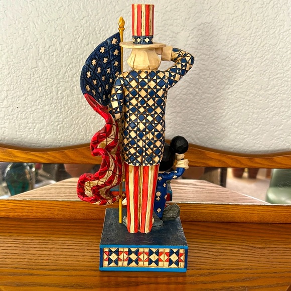 JIM SHORES Mickey Mouse and Uncle Sam Saluting, “From Sea To Shining Sea” - Picture 3 of 7